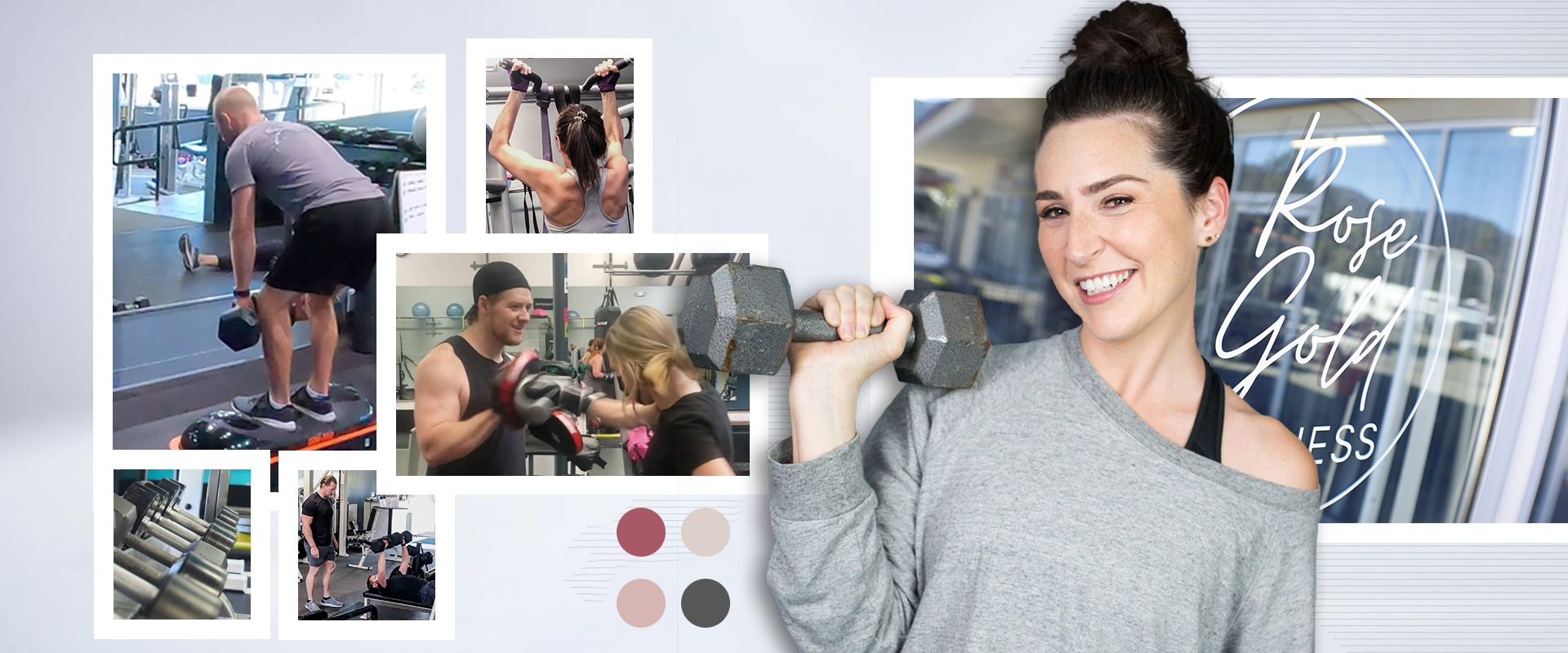 web banner rose gold fitness la Canada and la Crescenta gym